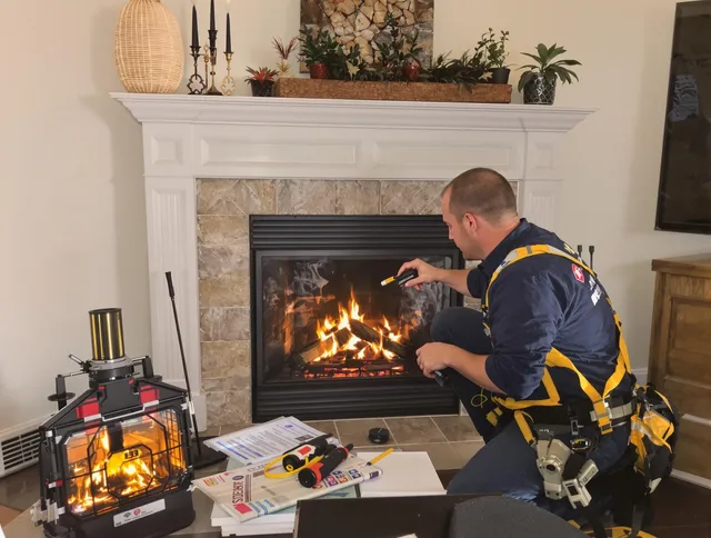 Safety-focused fireplace inspection by Scituate Chimney Sweep in Scituate, MA